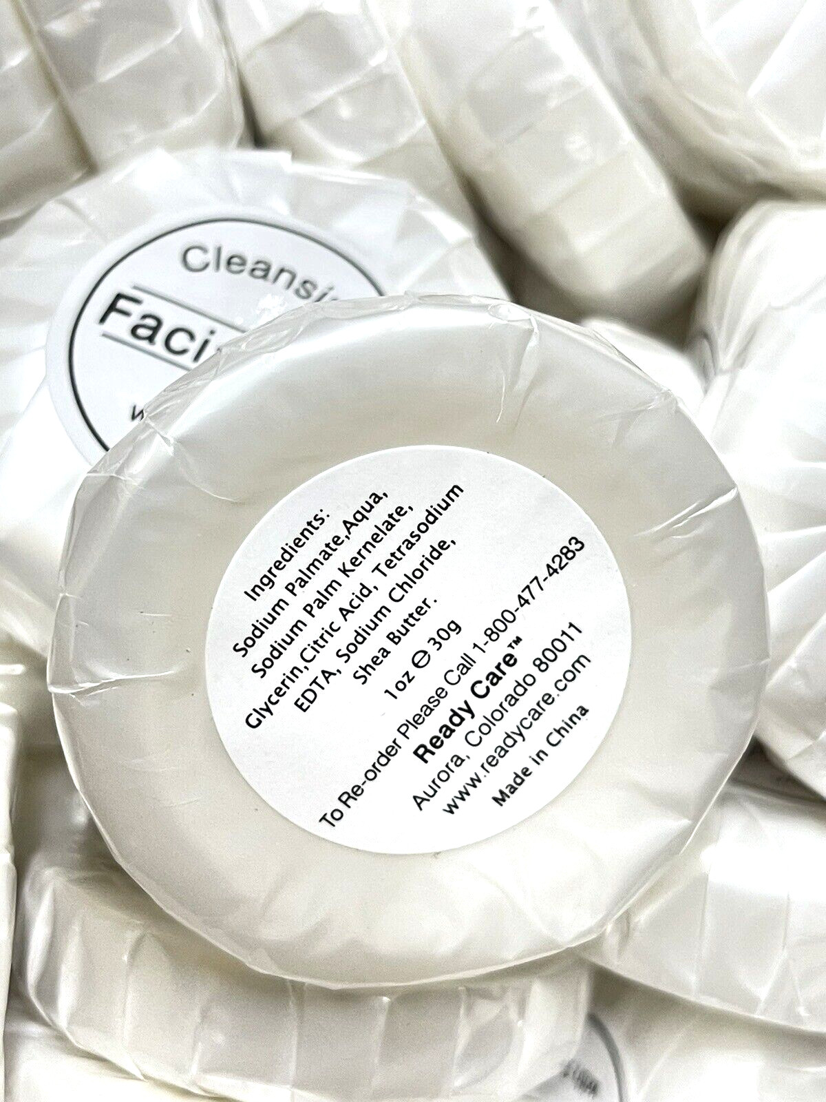 400 Bars (1 oz each) Unbranded Cleansing Facial Bar w/Shea Hotel Motel Spa Club