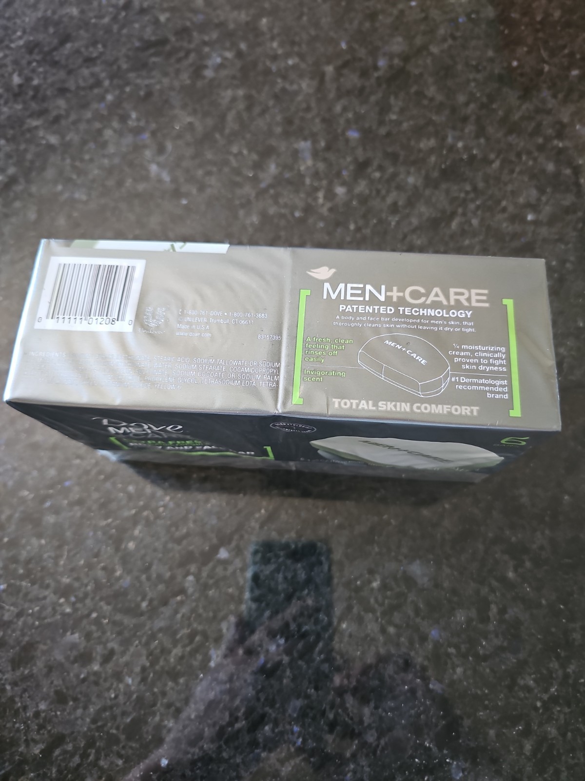 Dove Men+Care Body and Face Bar Soap, Extra Fresh, 4.25 Oz 6 Count