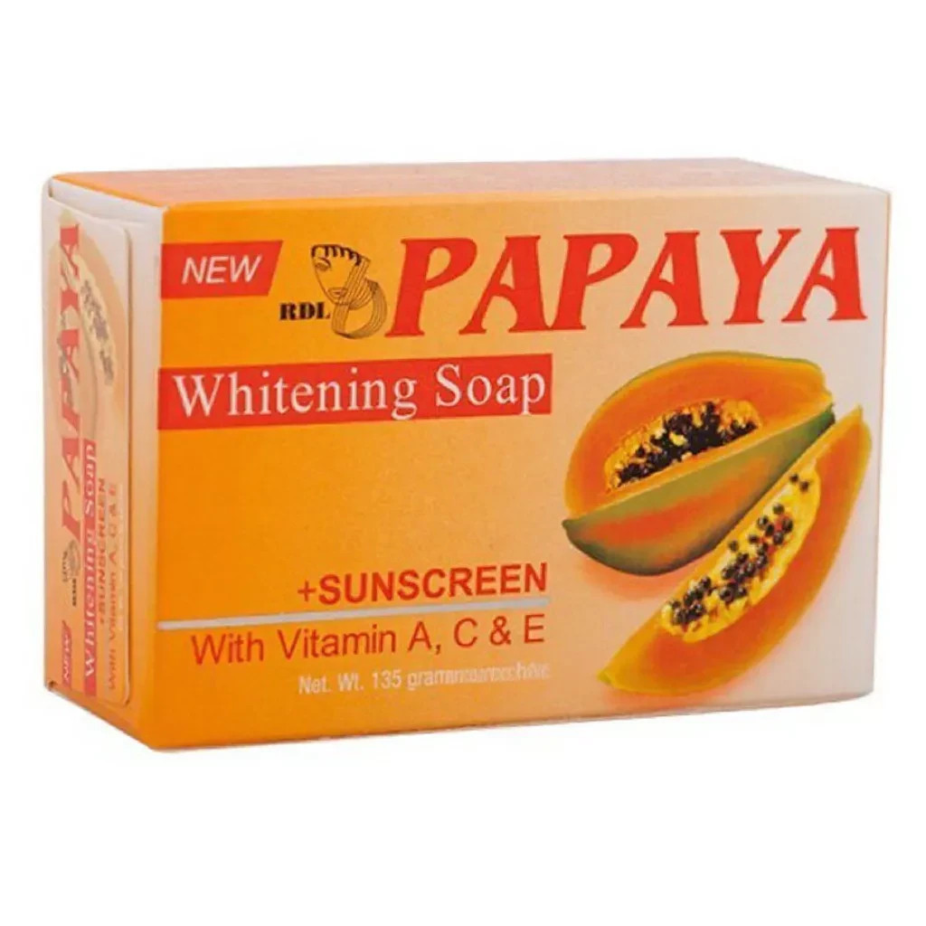 RDL Papaya Whitening Soap 135g x3 Original Sunscreen & Vitamin-Enriched
