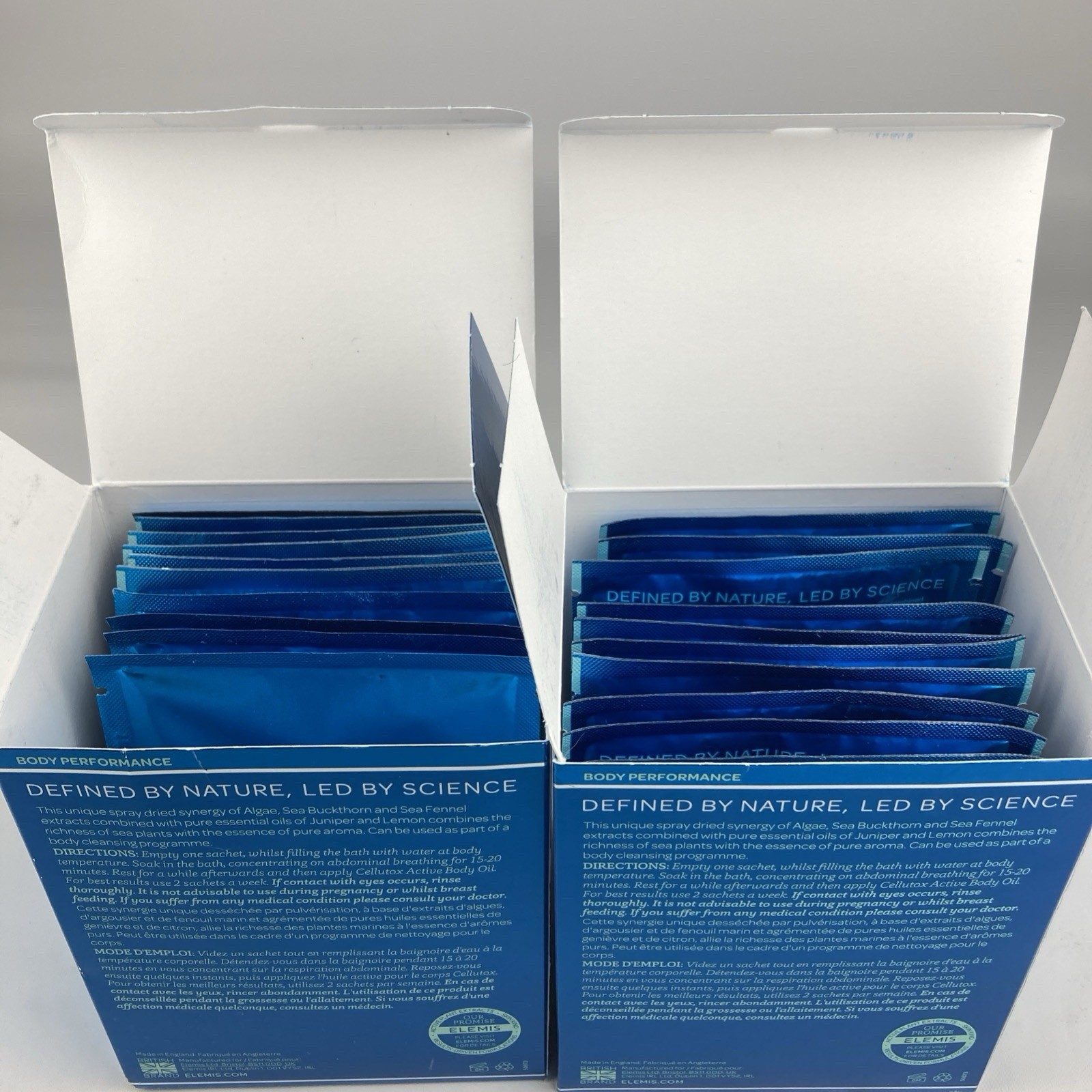 Elemis Cellutox Herbal Bath Synergy 20 Sachets Spa Therapy Detoxify Cellulite