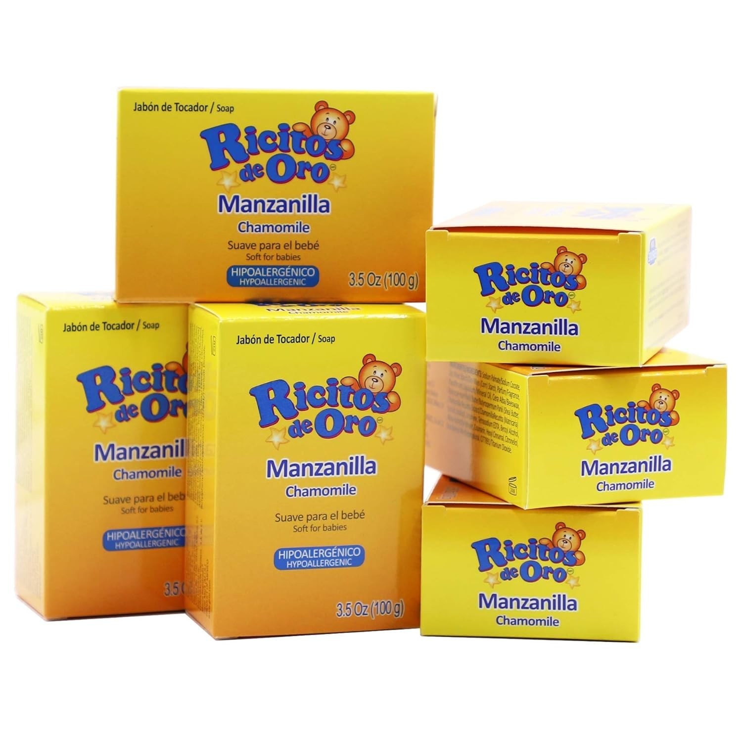 Baby Cleansing Bar Soap with Extract Calming Effect, Chamomile, 6-Pack of 3.5…