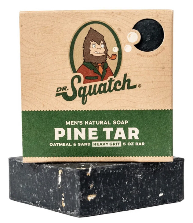 3 Pack of Dr. Squatch Pine Tar Soap for Men – 5oz