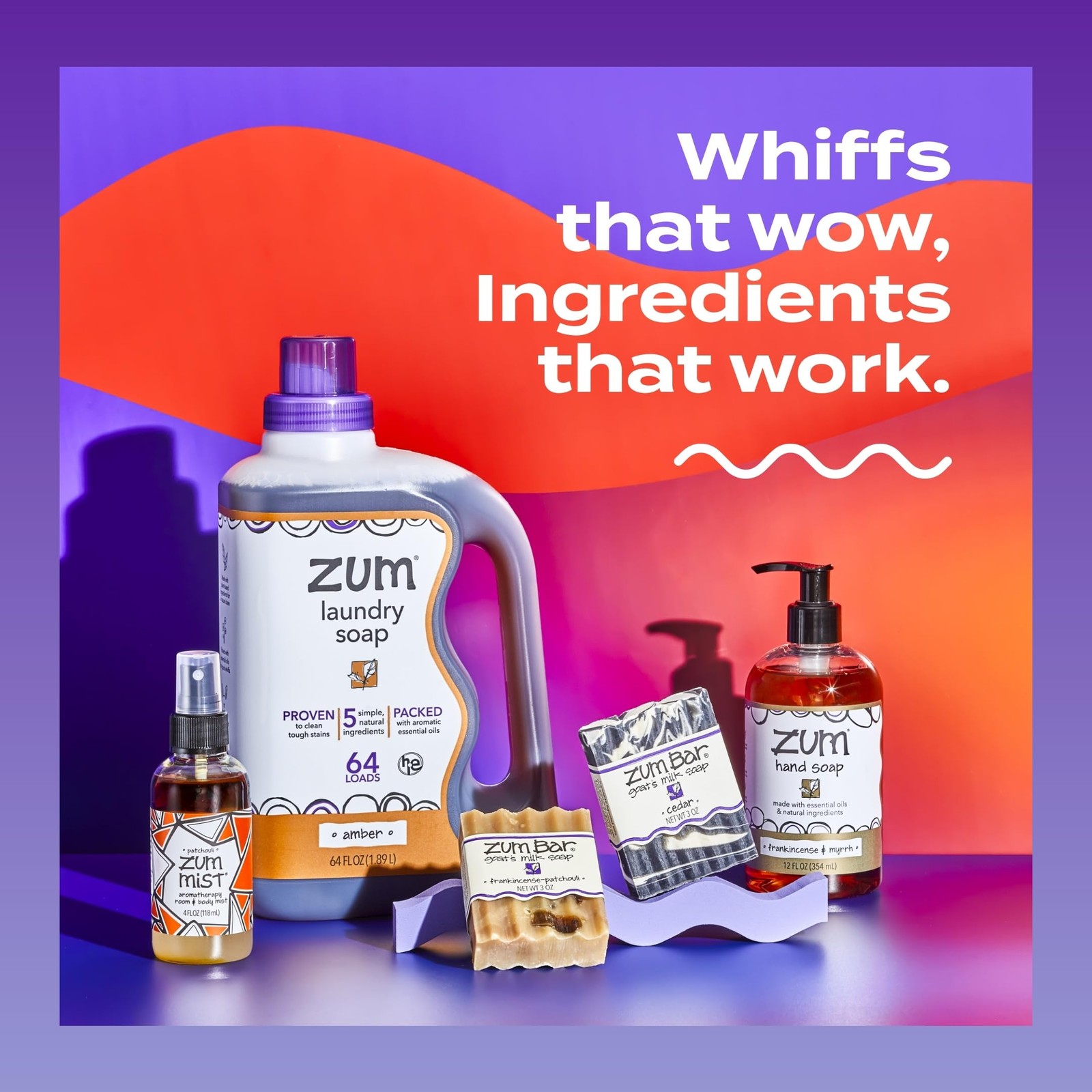 Zum Indigo Wild Hand Soap – Natural Liquid – 12 Ounce (Pack of 4)