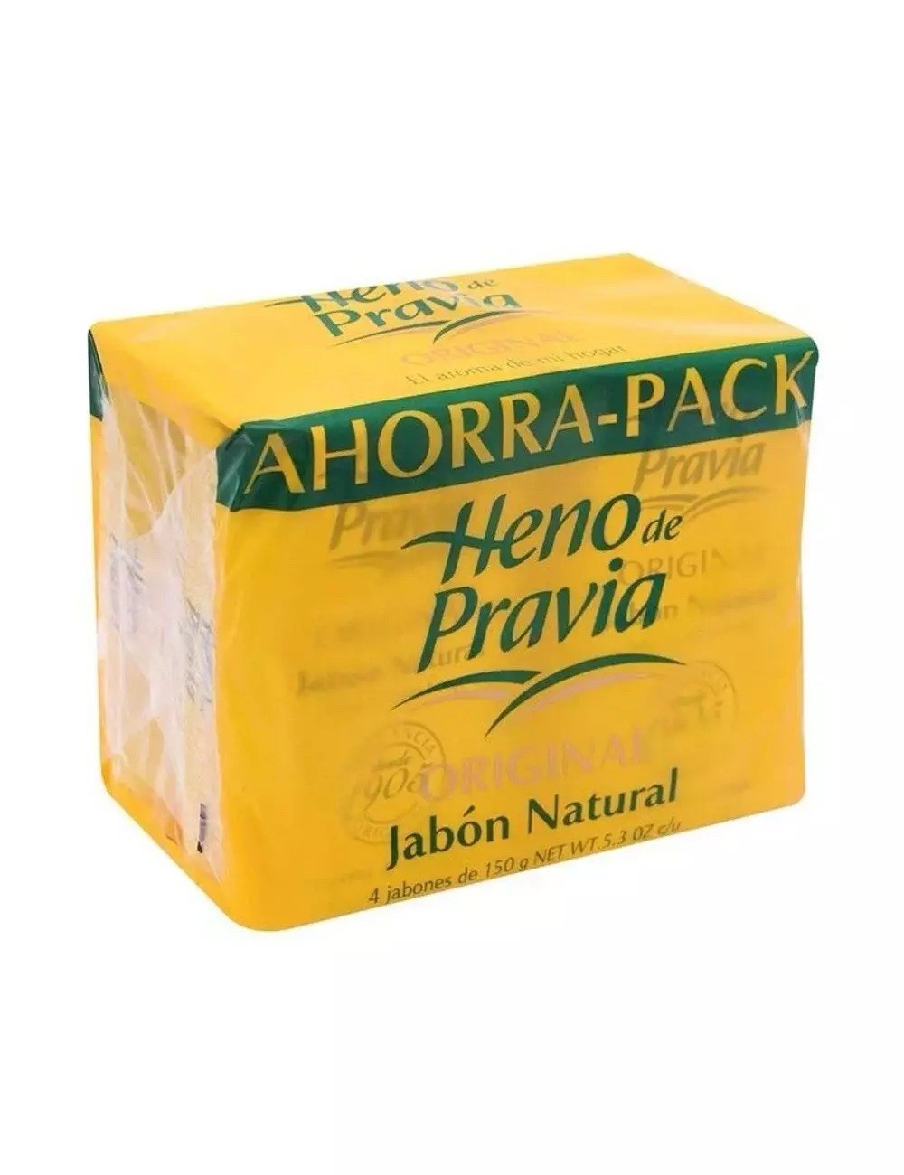 Heno de Pravia (1 Pack of 4 soaps) Natural Bath Soap 4.1 Ounce each