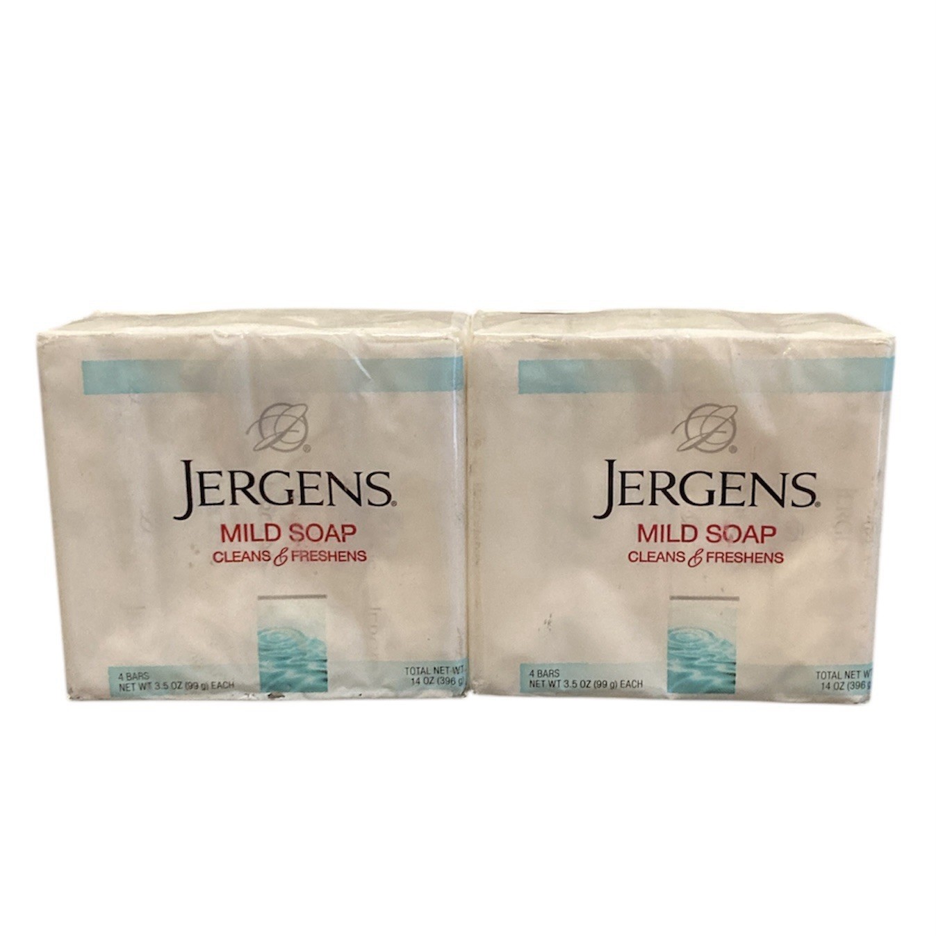 Jergens Mild Soap Bar Cleans & Freshens, (2) Packs Of 4, 8 Bars Total
