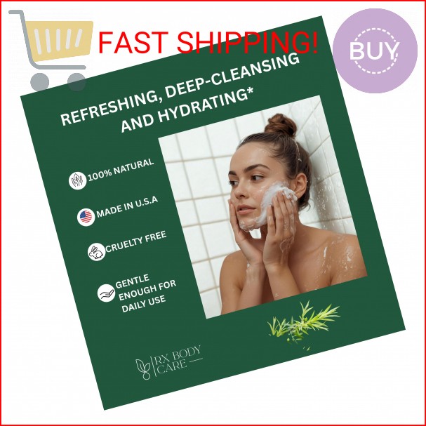 RX Body Care Tea Tree Oil Soap Bar For Face & Body 4.0 oz – Antifungal Antisepti
