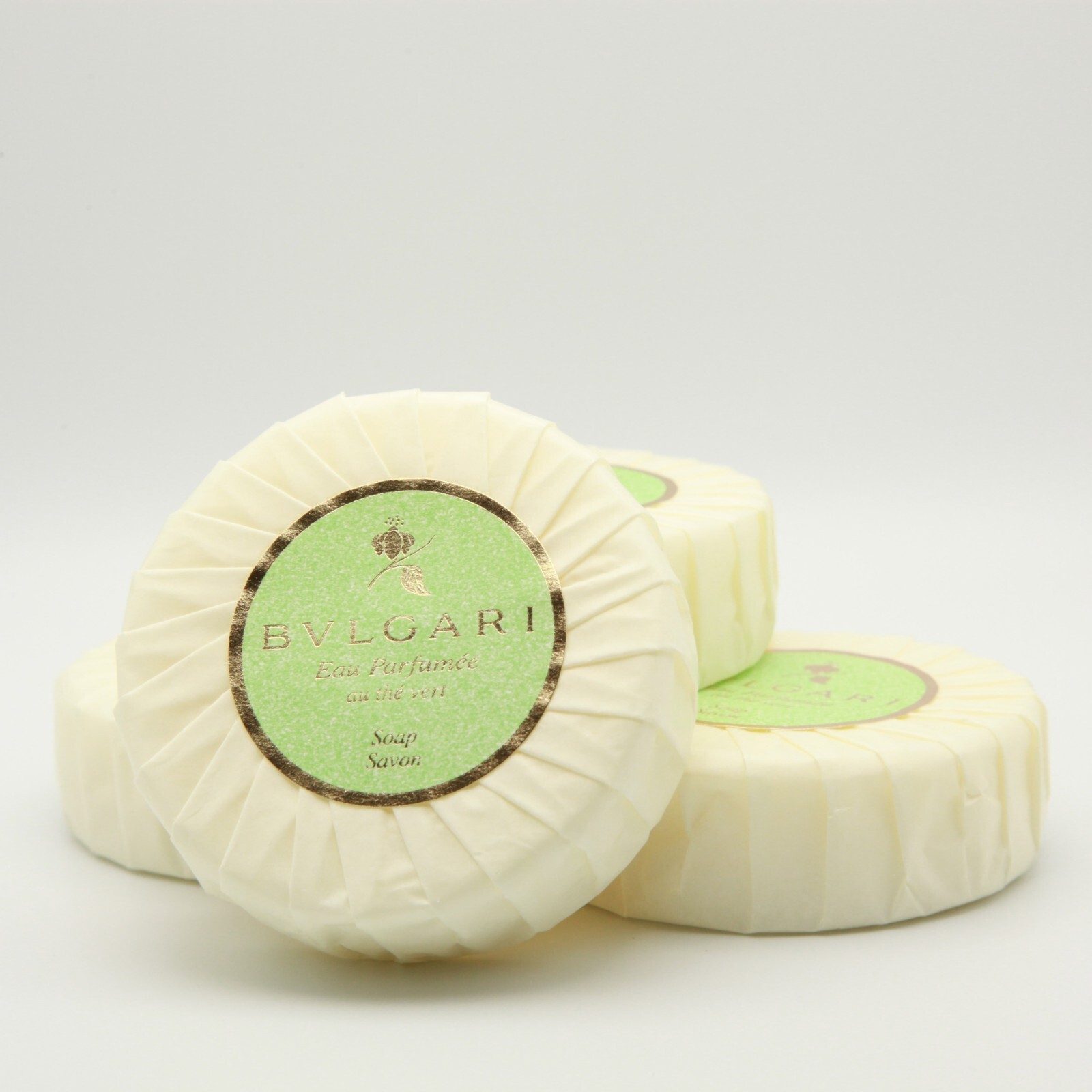 BVLGARI au thé Vert ( Green Tea ) Soap – 2.6oz / 75g Pack Of 4 NEW