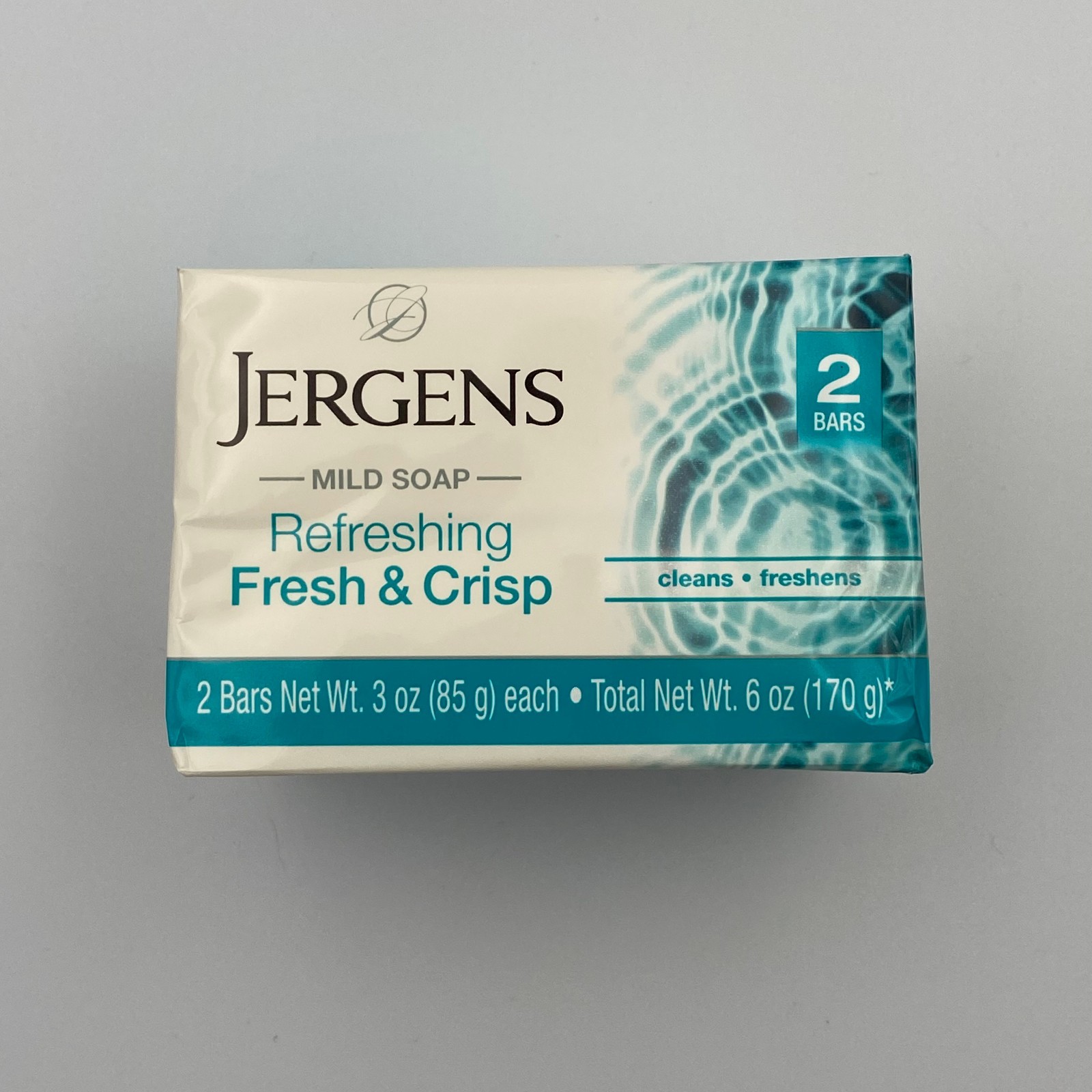 Jergens Mild Soap Refreshing Fresh & Crisp – 3 oz each – Jumbo 6 Pack (12 Bars)
