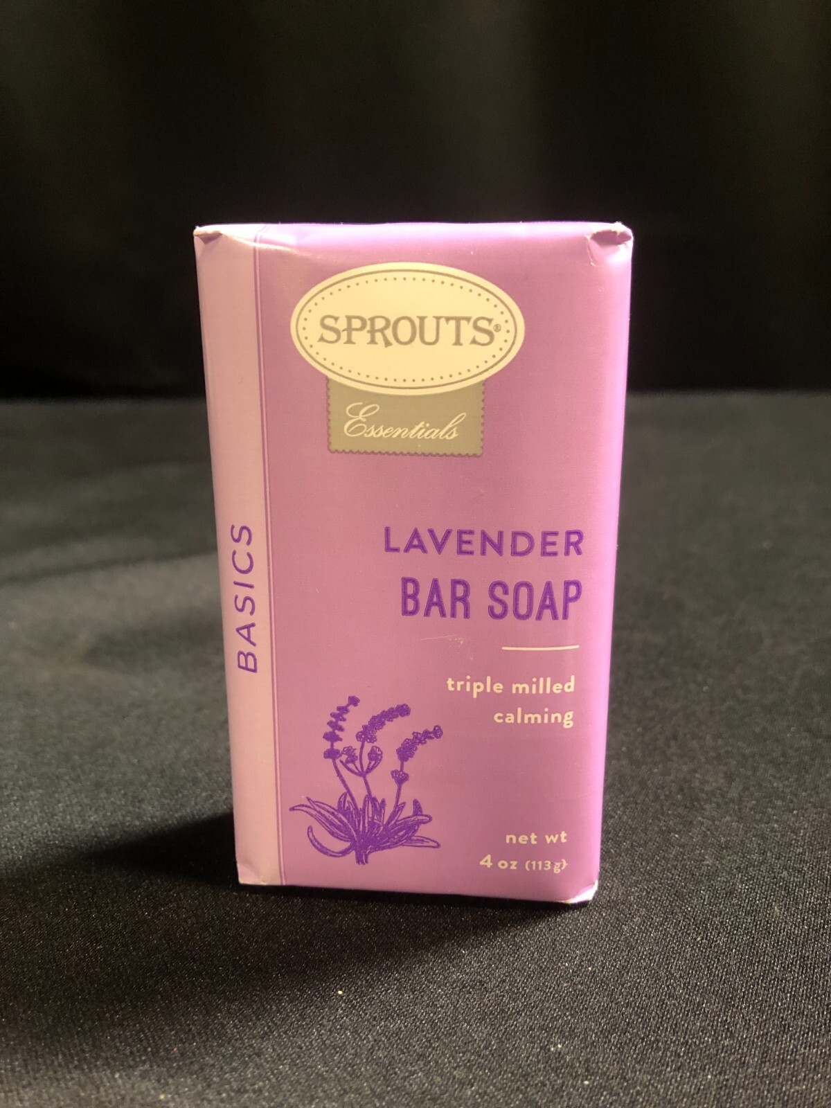 SPROUTS ESSENTIALS LAVENDER BAR SOAP BEST BY 08/2026 NEW & SEALED