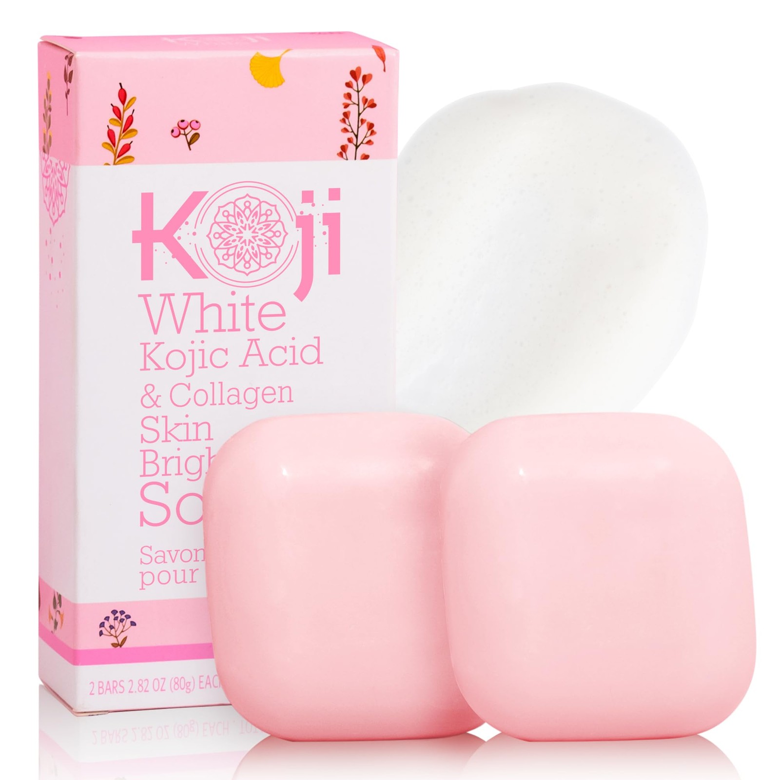 Kojic Acid & Collagen Skin Brightening Soap for Face & Natural Glowing Skin -…