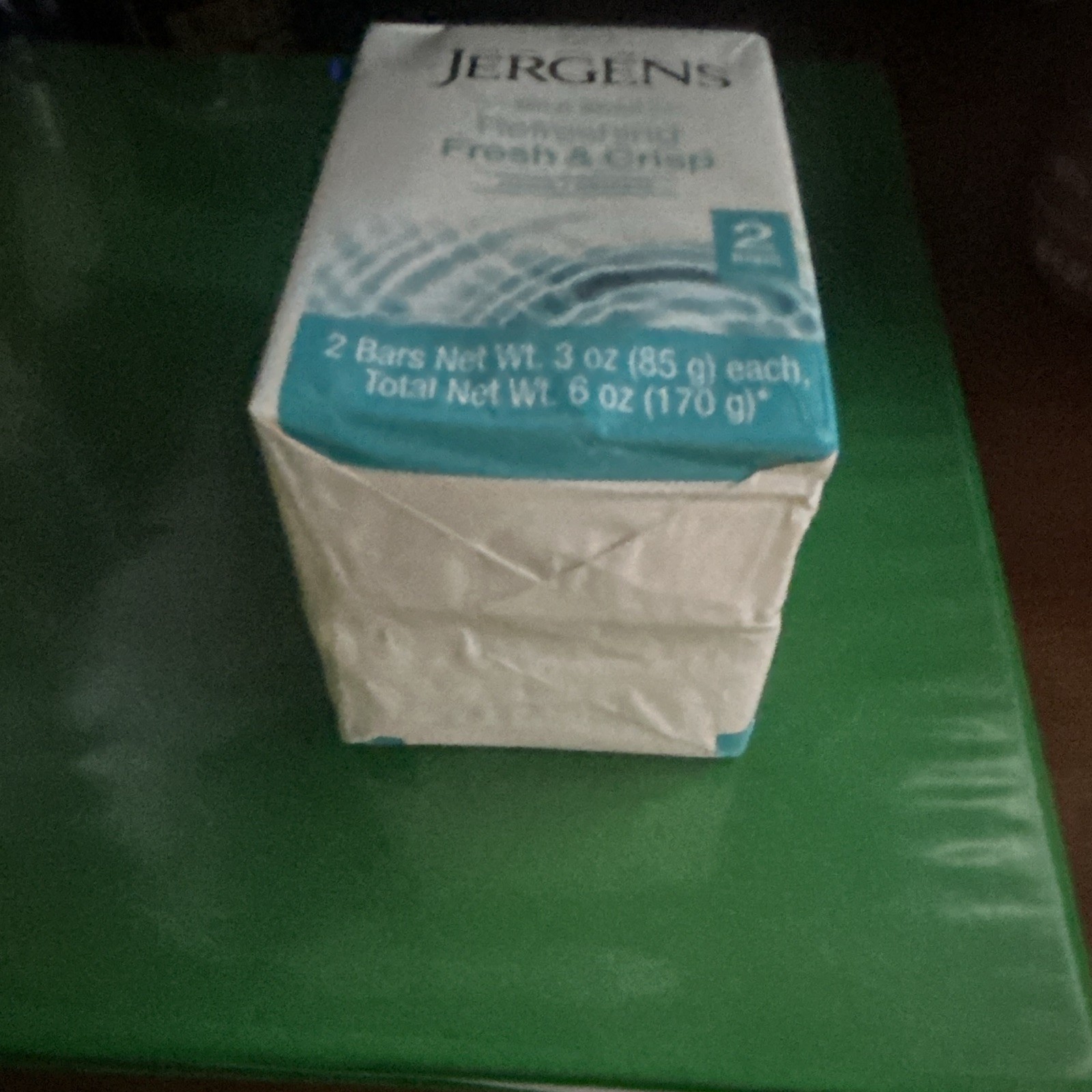 JERGENS (2-BARS) 3 Oz. FRESH & CRISP REFRESHING Mild Soap