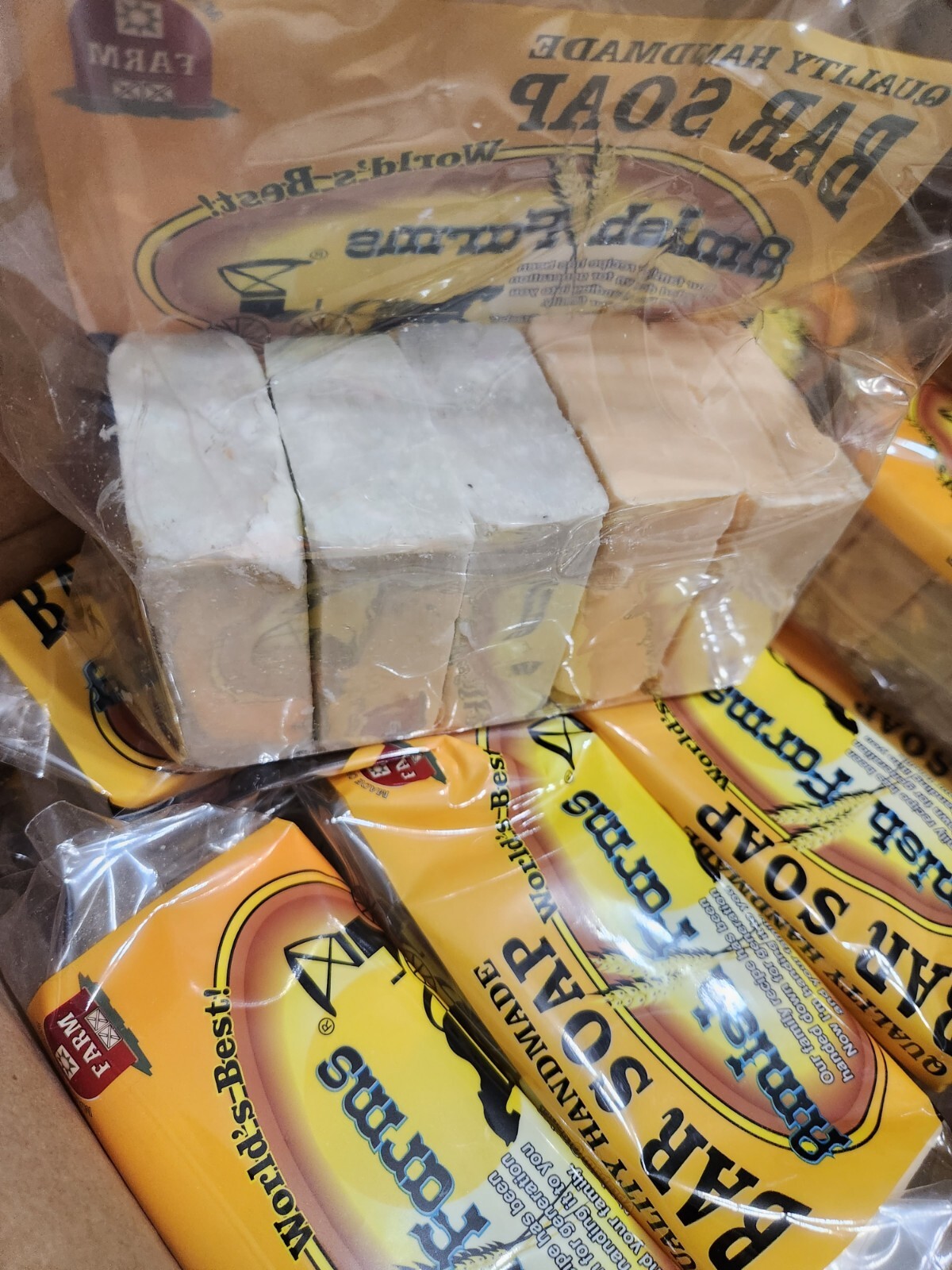Amish Farm Bar Soap Bulk Lot 17 Packs 85 Huge Bars 5oz Each Soap Made In USA