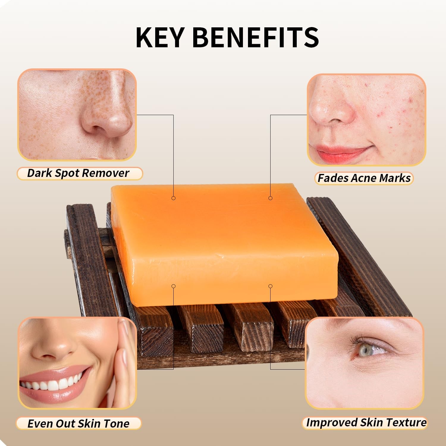 ceedoo Kojic Acid Soap for Dark Spot Remover Bars with 3.5 Ounce (Pack of 2)