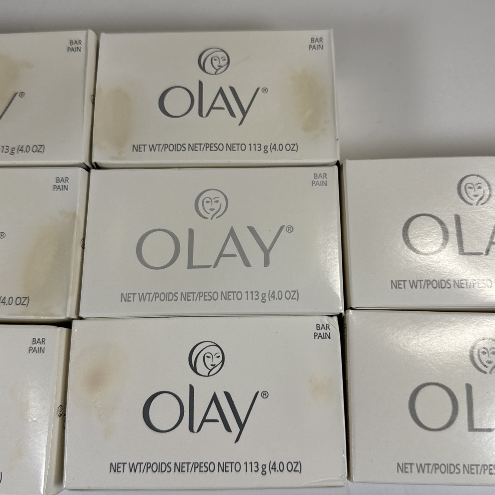 Vintage OLAY Beauty Bar Lot Of 8 NOS Original White 4.0 & 3.75 Oz 1990-2000s USA