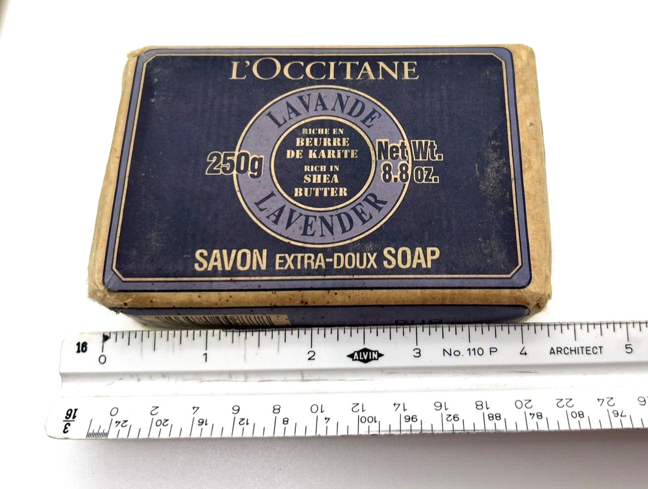 L’Occitane Lavender Shea Butter 8.8 oz Bar Soap Pure Vegetable France – Sealed