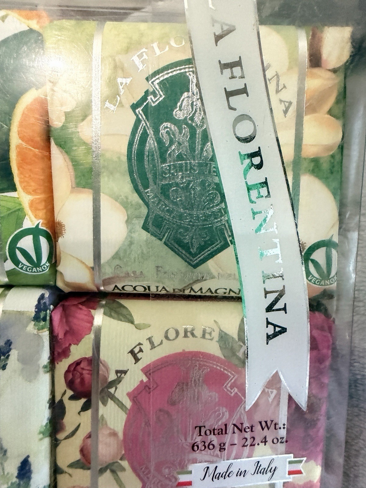 La Florentina ~ Magnolia, Iris, Pomegranate, Citrus, Lavender Peony Bar Soap Set