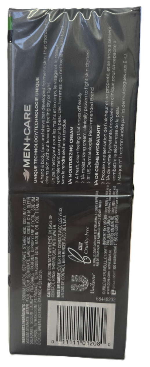 6 Pack Dove Men+Care Extra Fresh Hand, Body & Face Bar Soap 3.75 oz Each