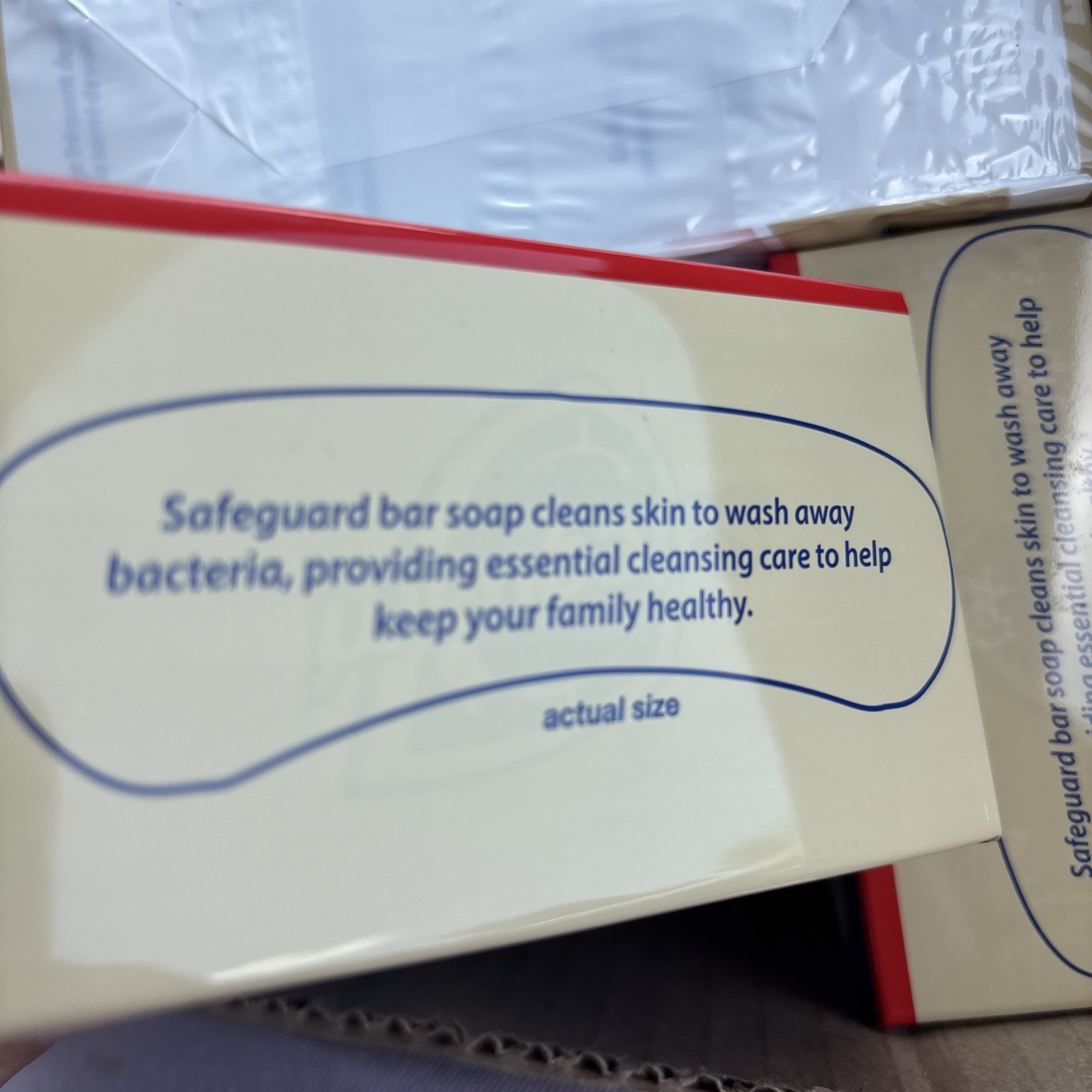 Safeguard BEIGE Antibacterial Deodorant Soap Bar 4 Pack X4 (16 Bars Total)