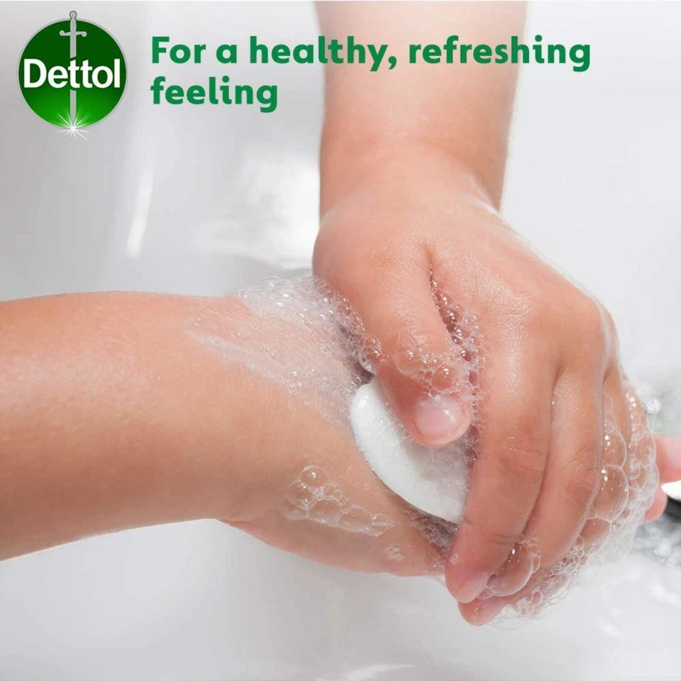 Pack of 12 Dettol Soothe Antibacterial Soap Bar 110g Aloe Vera Bath Soap