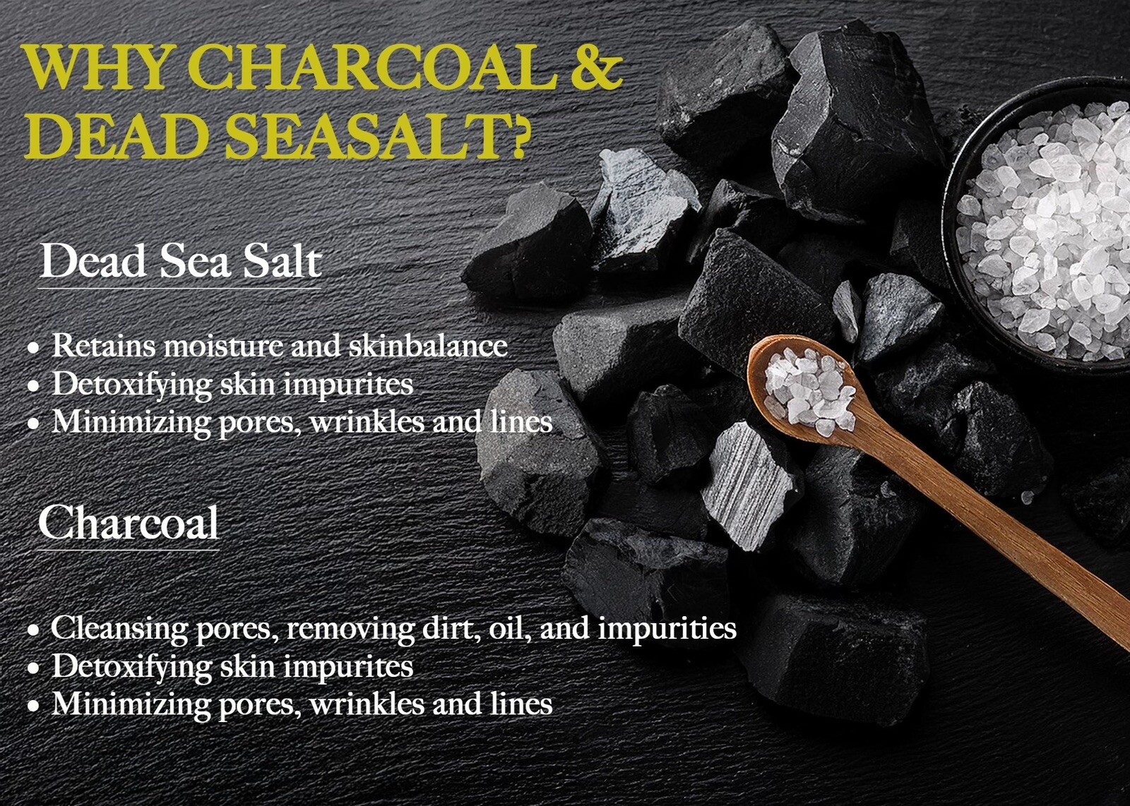 Charcoal and Dead Sea Salt Soap Handmade Natural Soap Bar |Gift For Him Or Her|