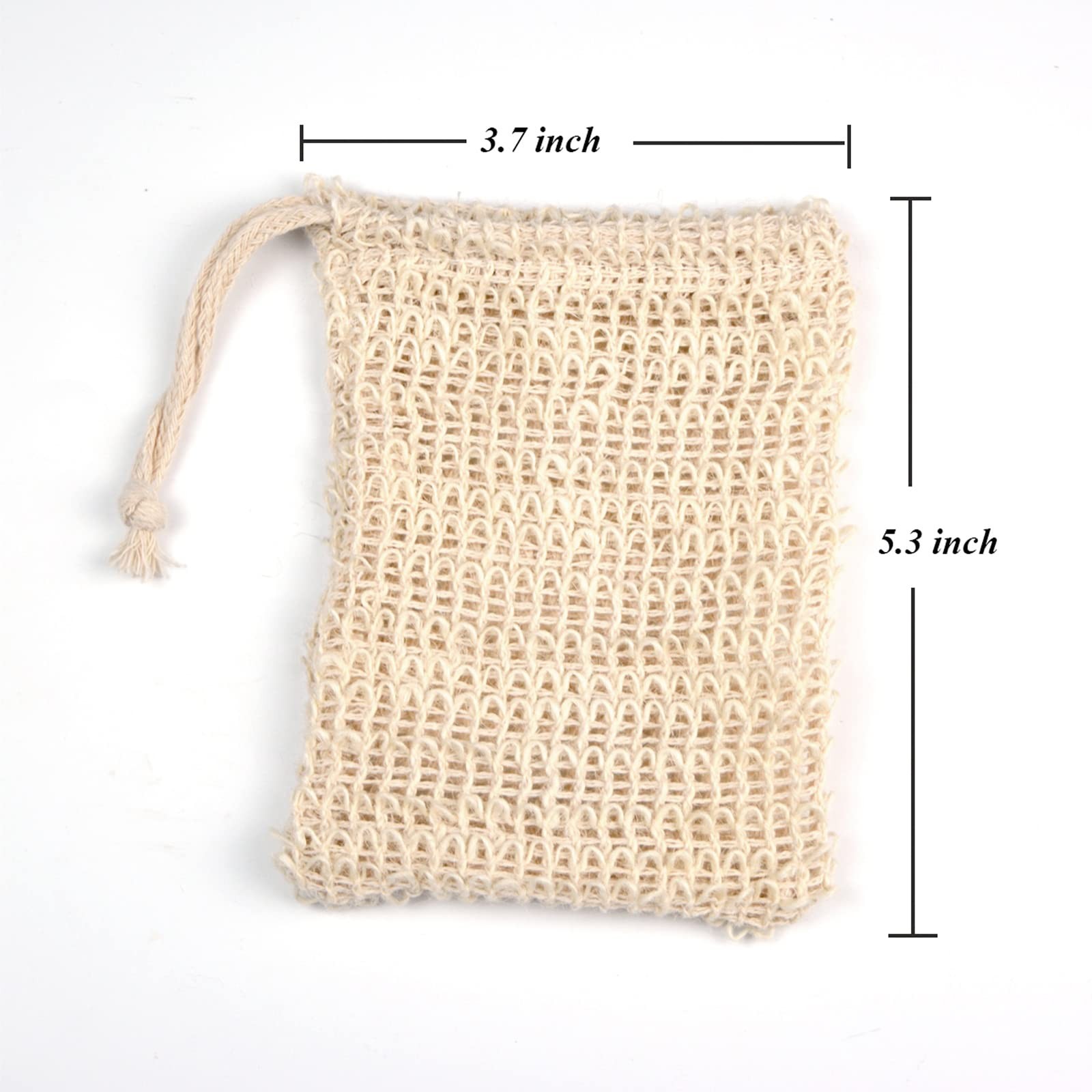 ZEPELOFFY Soap Bag,5 Packs Bar Saver 1 Count (Pack of 5), Beige(5 packs)