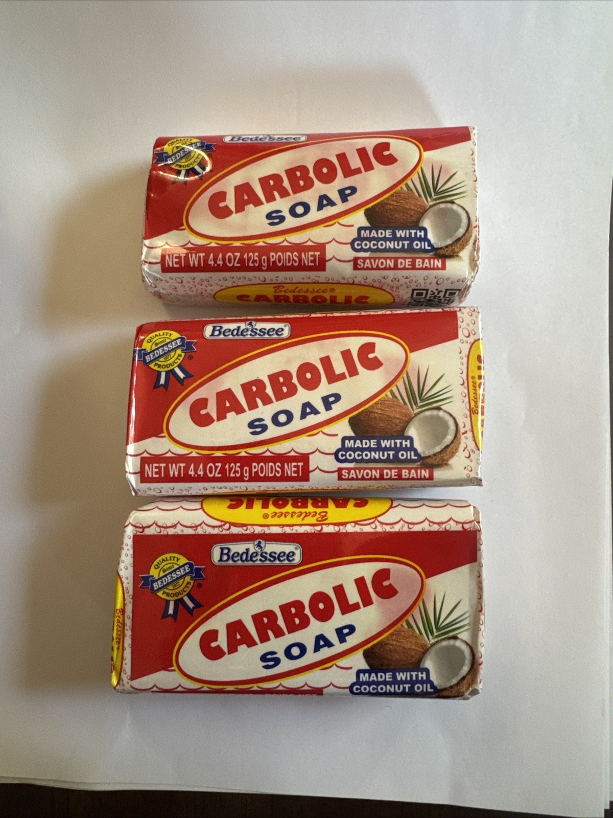 Authentic Canadian Carbolic & Coconut Oil Soap (3 BARS)