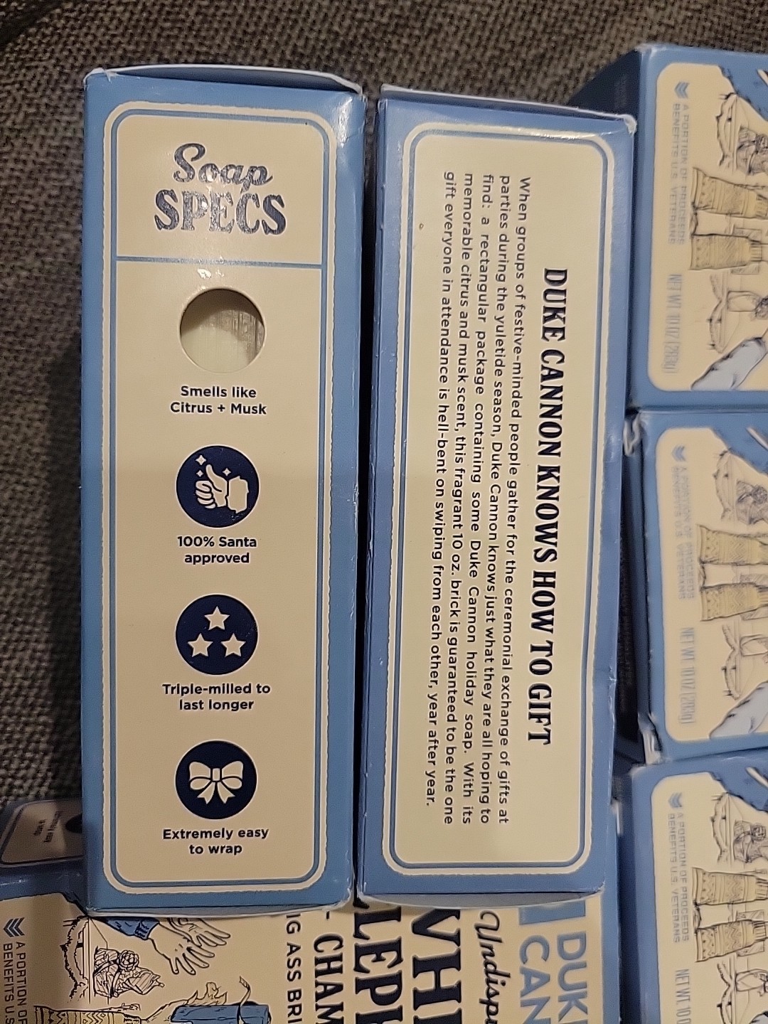 Lot Of 6 New Bars Duke Cannon Supply Co White Elephant BIG ASS BRICK Soap