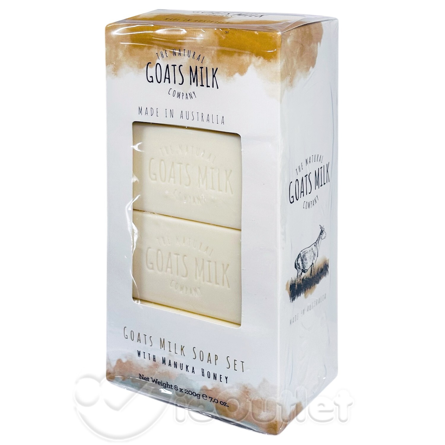 8-PACK The Natural Goats Milk Company Bar Soap Manuka Honey – Made In Australia