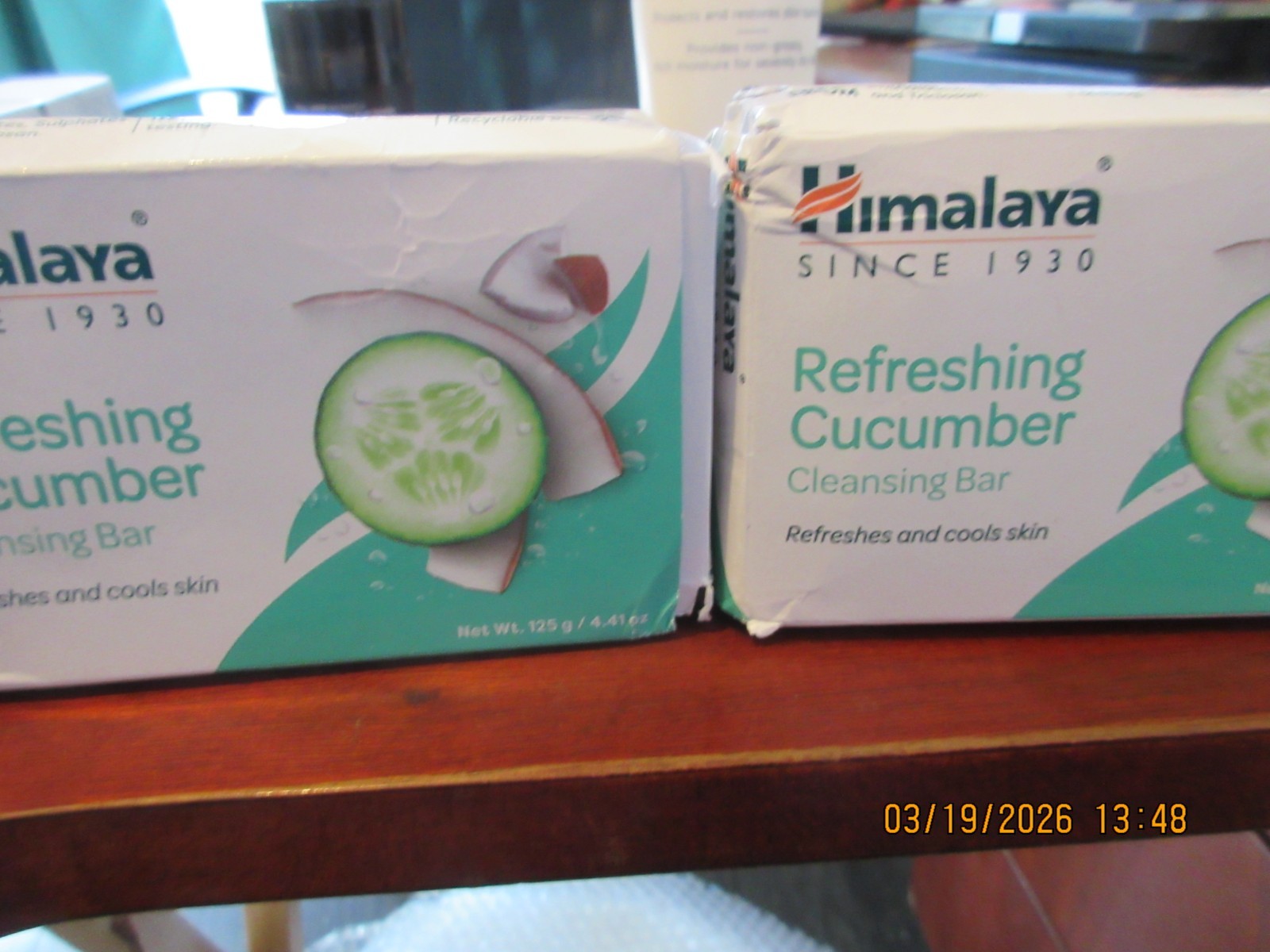 2 Refreshing Cleansing Bars Cucumber, 4.41 oz (125 g) ea.