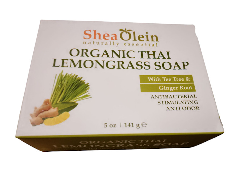Organic Thai Lemongrass Soap Cleansing Skin Antibacterial Stimulating Anti Odor