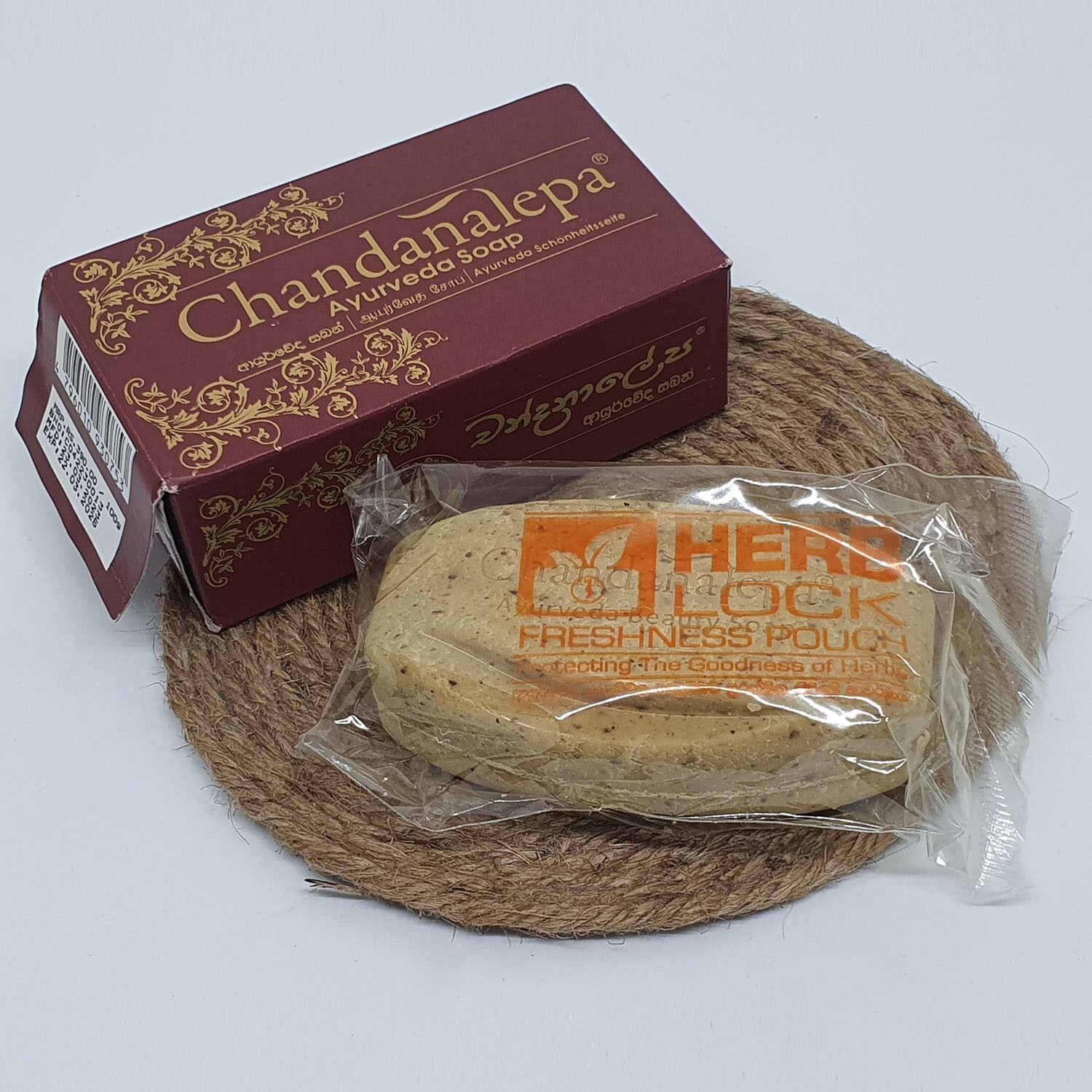 Chandanalepa Ayurveda Herbal Beauty Soap Natural Health Body Skin Cleaning 5pcs
