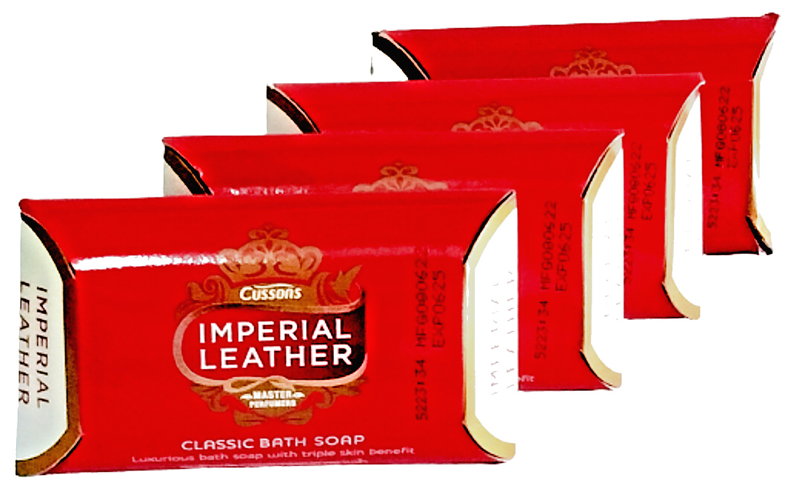 Cussons Imperial Leather Classic Bar Soap 75g* 4 Bars Luxurious Bath Soap