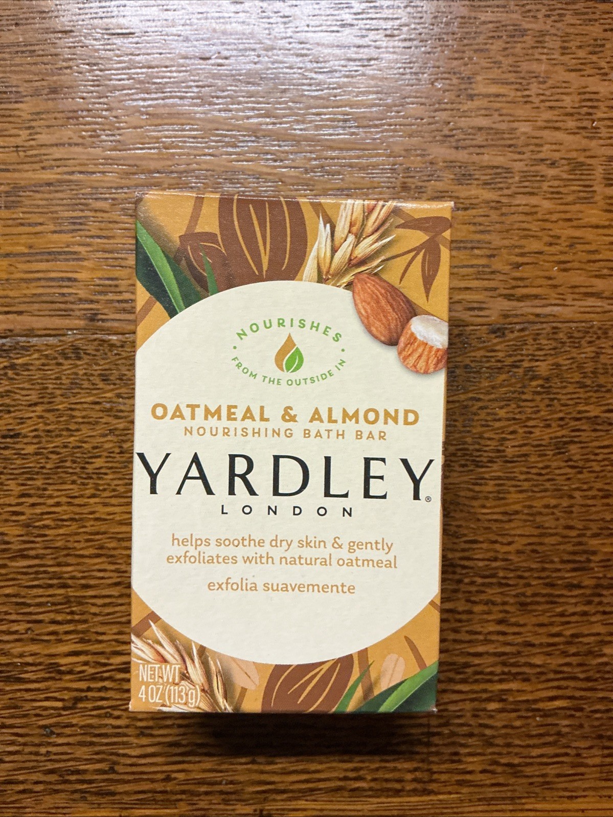 Yardley London Oatmeal and Almond Moisturizing Bath Bar- 4 Oz 113g