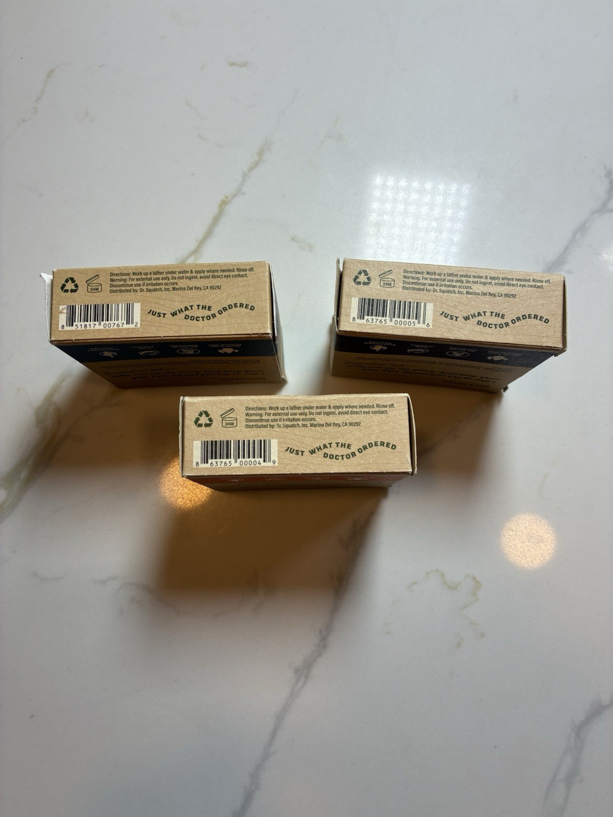 Dr. Squatch Natural 3 Bar Soap Variety Pack 5.0oz Fresh Falls Cedar Citrus Deep
