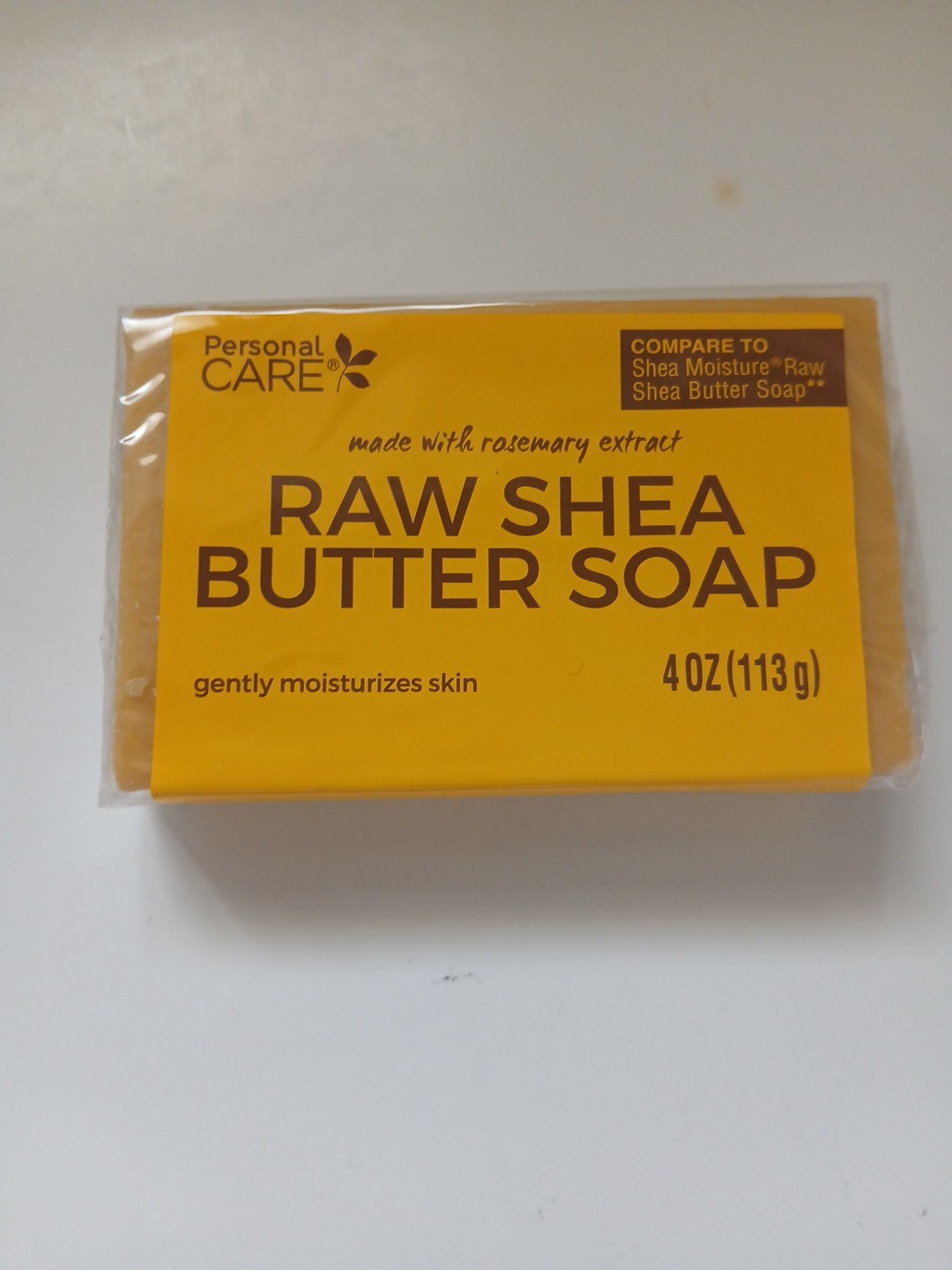 Raw Shea Butter Soap Moisturizes with Rosemary 4 oz Personal Care – Lot of 2