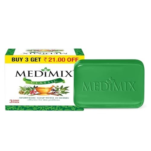 Medimix Classic 18 Herbs Soap 125g Ayurvedic Bath Bar Natural Herbal 3Pc