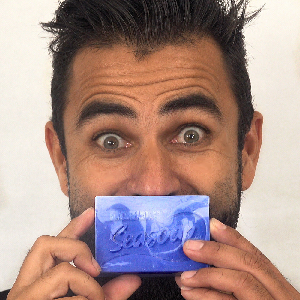 Blackbeard for Men Seasoap Anti-Aging Bar Soap w/Collagen, Vitamin E and Kelp