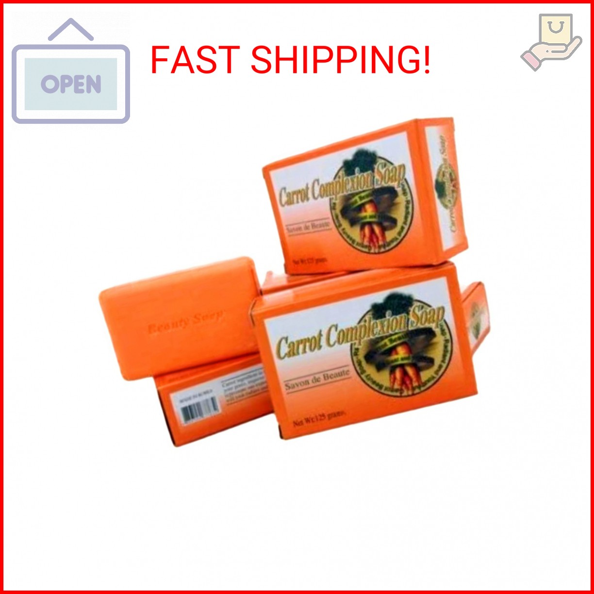Carrot Complexion Soap – 3 Pcs.