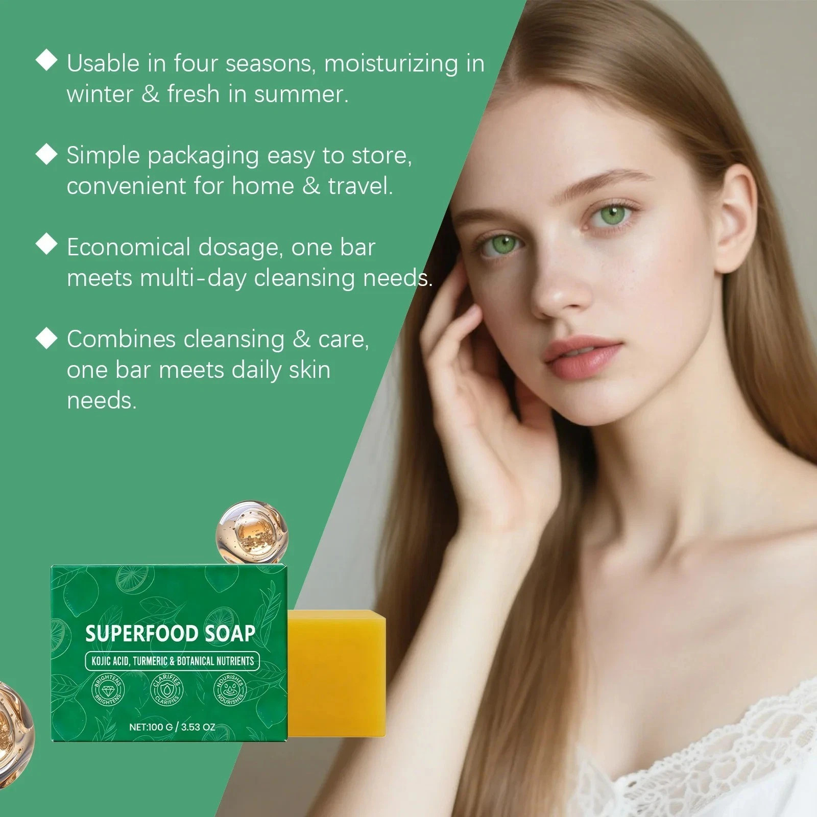 Stem And Soul Superfood Soap, Upgraded Stem & Soul Turmeric Lemon SoapBar