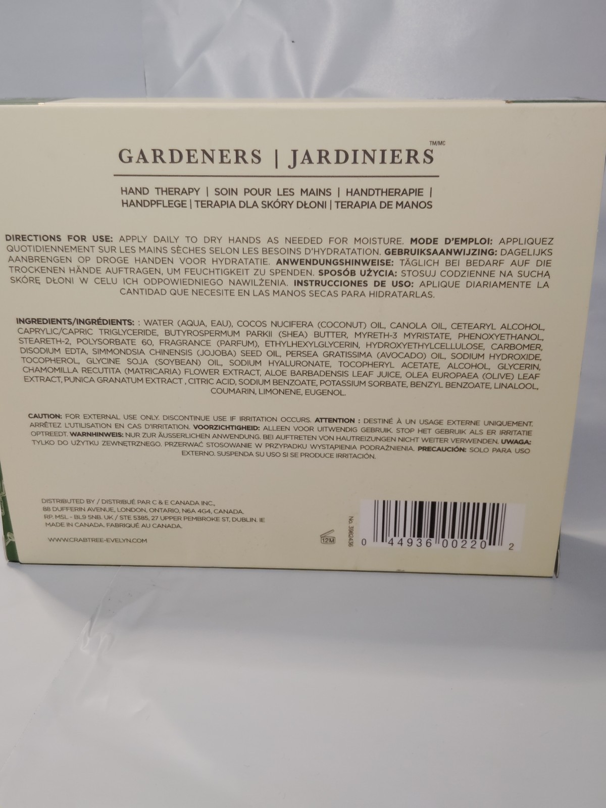 Crabtree & Evelyn Gardeners Hand Therapy 3 x 25g/0.9oz NIB