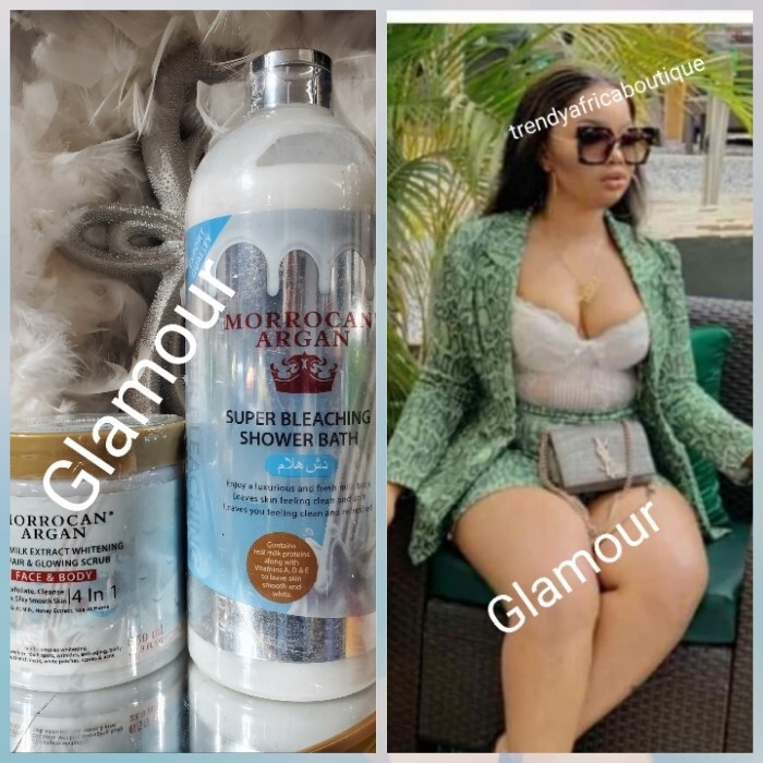 2pcs. Morrocan argan Goat milk skin repair & Glowing 4in1 scrub & shower bath