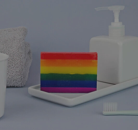 New In Box Beautiful RAINBOW Hand Soap Tropical Rainbow Scent Sealed