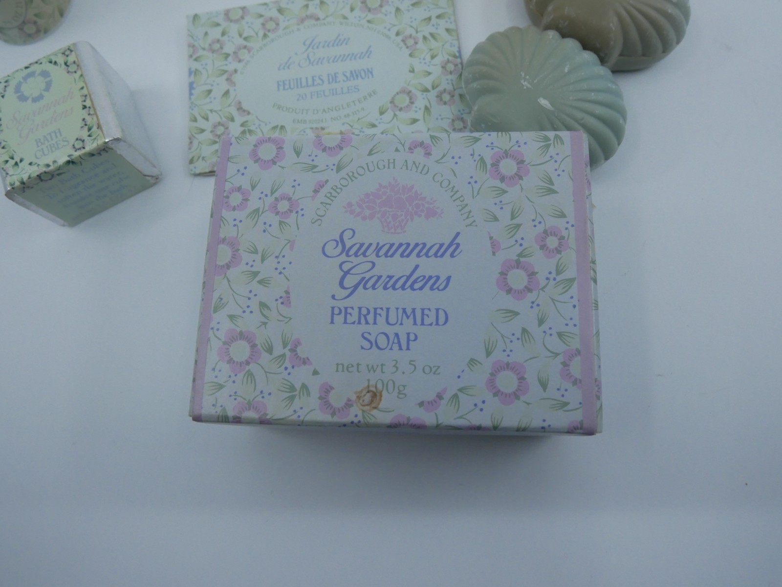 Scarborough and Company Savannah Gardens Perfume Bath Pearls Oil Powder Soap