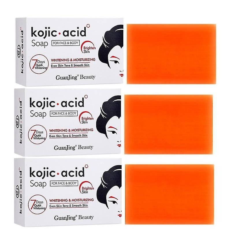 Kojic Acid Soap Whitening And Dark Spot Remover-3 Packs – 100g× 3 Bars