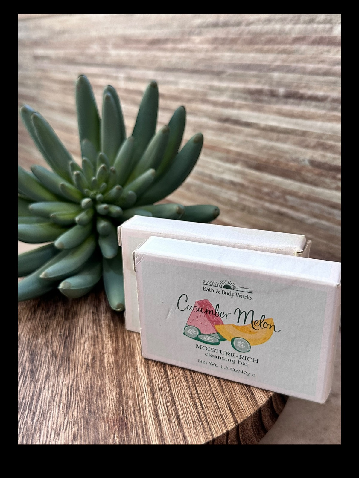 Bath & Body Works CUCUMBER MELON Cleansing Bar 1.5 oz Body Soap Travel Size
