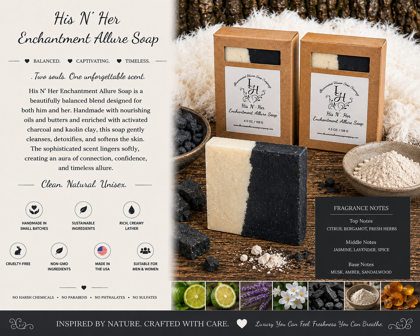 Handmade Artisan Soap Bar Natural Bath Soap Shea Butter USA Made Moisturizing