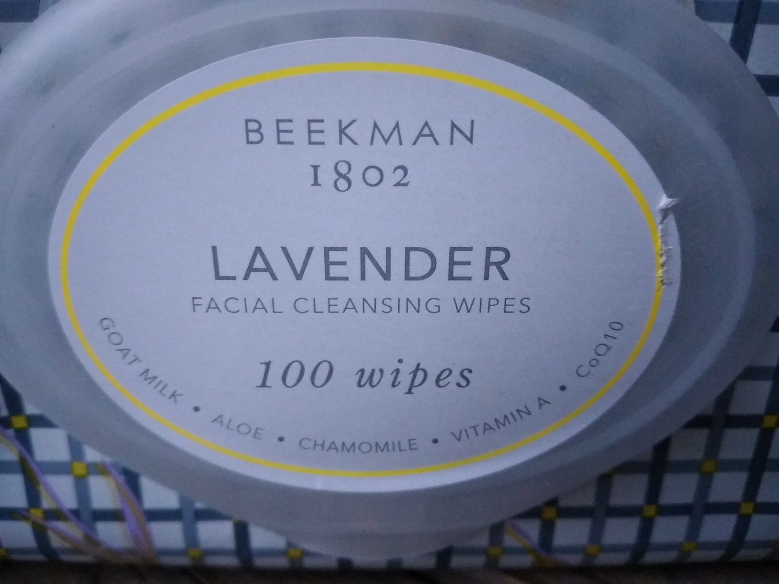 Beekman 1802 Facial / Body Wipes Jumbo 100 ct & 9oz Bar Soap Combo in LAVENDER!!