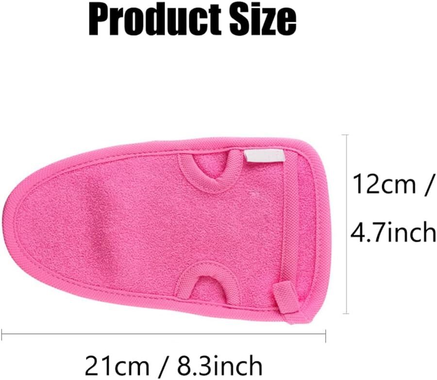 3PCS Adult Bathing Gloves Mitts Shower Bathroom Skin Face Body Color Random