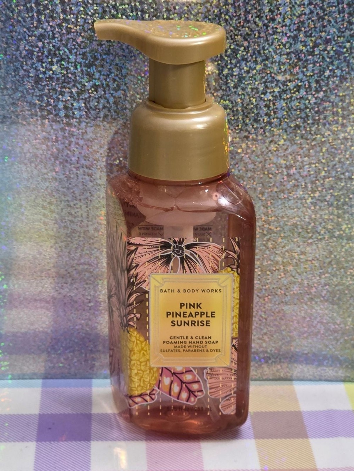 Bath Body Works Pineapple & Coconut Variety Tropical Foaming Hand Soap Set of 3