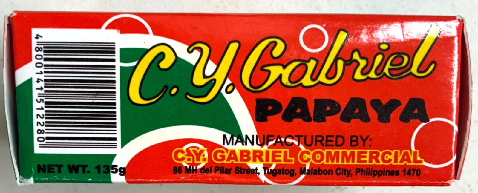 C.Y. Gabriel Papaya with Extract Genuine Whitening Beauty Soap 135g Lot 2 New